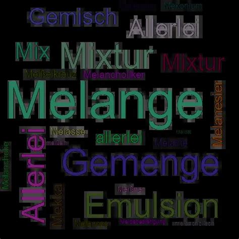 melange pronunciation|synonym for melange.